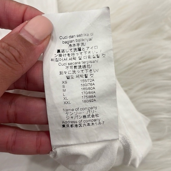 KENZO Paradise Graphic Print Eye White Short Sleeve Tee - Picture 13 of 13